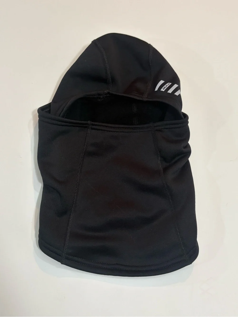 BULA Black POLARTEC convertible balaclava featuring a reflective logo on side